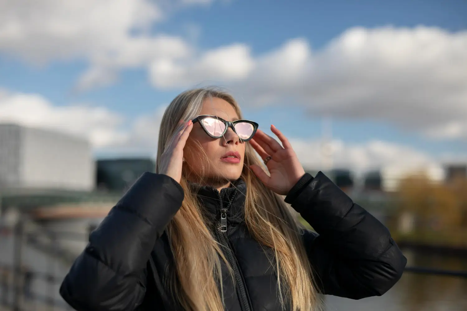gafas de sol en invierno