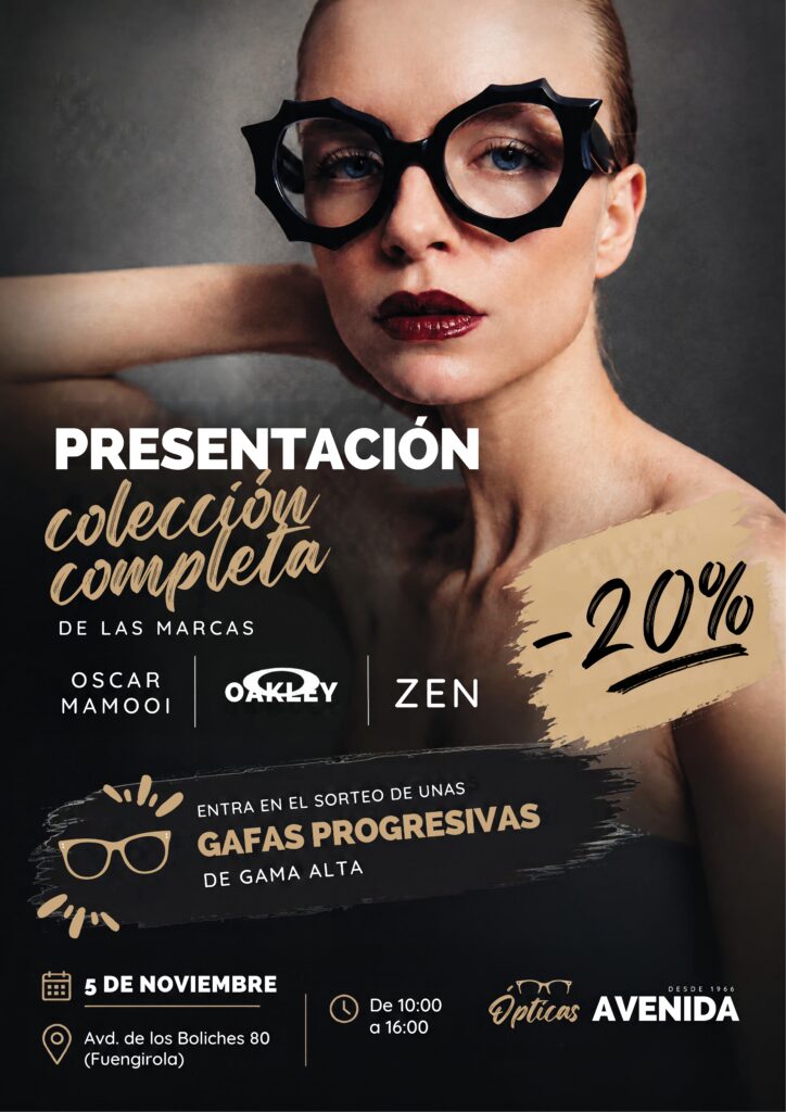 Presentación de la nueva colección de Ópticas Avenida